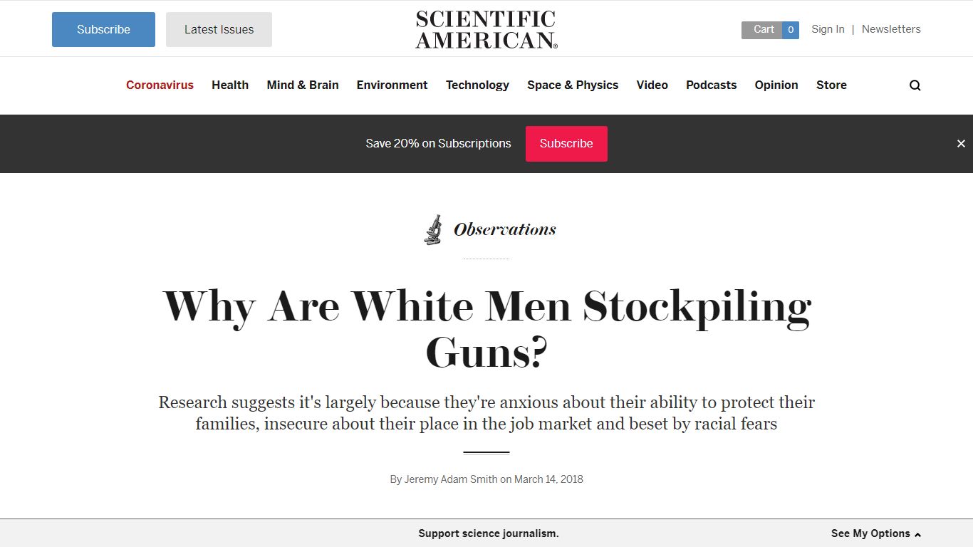 Why Are White Men Stockpiling Guns?